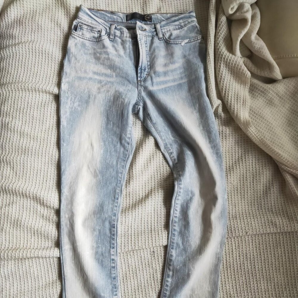 Just Cavalli Women's White and Blue Jeans